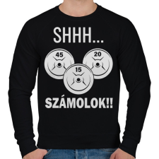 PRINTFASHION GYM things - Férfi pulóver - Fekete férfi pulóver, kardigán