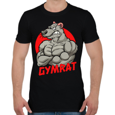 PRINTFASHION Gymrat 2 - Férfi póló - Fekete férfi póló