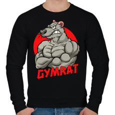 PRINTFASHION Gymrat 2 - Férfi pulóver - Fekete