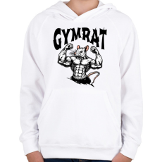 PRINTFASHION Gymrat - Gyerek kapucnis pulóver - Fehér