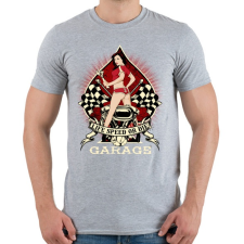 PRINTFASHION Gyors élet vagy halál - Férfi póló - Sport szürke férfi póló