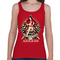 PRINTFASHION Gyors élet vagy halál - Női atléta - Cseresznyepiros