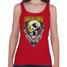 PRINTFASHION Gyors sofőr - Női atléta - Cseresznyepiros női trikó