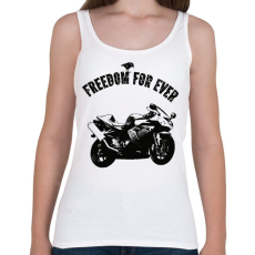 PRINTFASHION gyorsasági motor - Női atléta - Fehér