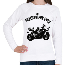 PRINTFASHION gyorsasági motor - Női pulóver - Fehér női pulóver, kardigán