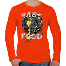 PRINTFASHION Gyorskaja - Férfi hosszú ujjú póló - Narancs férfi póló