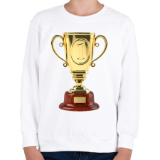 PRINTFASHION Győztes - Gyerek pulóver - Fehér gyerek pulóver, kardigán