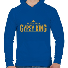 PRINTFASHION Gypsy king - Férfi kapucnis pulóver - Királykék férfi pulóver, kardigán