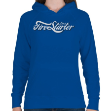 PRINTFASHION Gyújtogató - Női kapucnis pulóver - Királykék női pulóver, kardigán