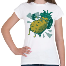 PRINTFASHION Gyúró ananász - Női póló - Fehér