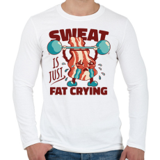 PRINTFASHION Gyúró bacon - Férfi hosszú ujjú póló - Fehér