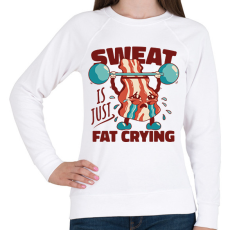 PRINTFASHION Gyúró bacon - Női pulóver - Fehér