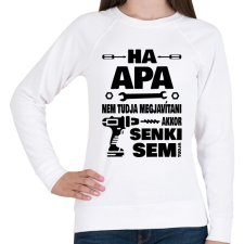 PRINTFASHION Ha apa nem tudja megjavítani - Női pulóver - Fehér női pulóver, kardigán