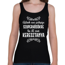 PRINTFASHION Ha itt van keresztanya - Női atléta - Fekete