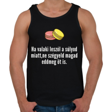 PRINTFASHION ha leszólnak a súlyod miatt - Férfi atléta - Fekete