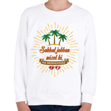 PRINTFASHION Ha mosolyogsz  - Gyerek pulóver - Fehér