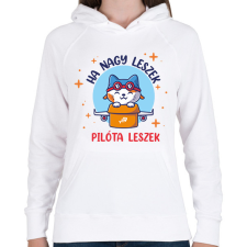 PRINTFASHION Ha nagy leszek - Női kapucnis pulóver - Fehér női pulóver, kardigán