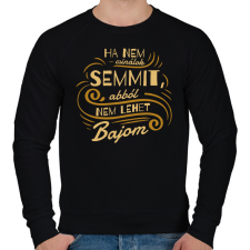 PRINTFASHION Ha nem csinálok semmit - Férfi pulóver - Fekete férfi pulóver, kardigán