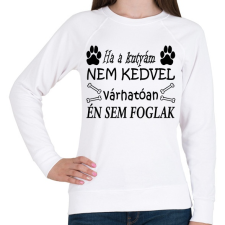 PRINTFASHION Ha ő nem, akkor én sem! - Női pulóver - Fehér női pulóver, kardigán