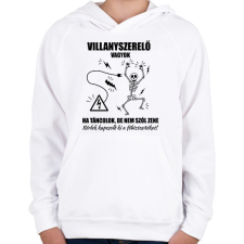 PRINTFASHION Ha táncolok, de nem szól zene - Gyerek kapucnis pulóver - Fehér gyerek pulóver, kardigán