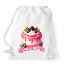 PRINTFASHION Hab a tortán - Sportzsák, Tornazsák - Fehér tornazsák