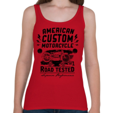 PRINTFASHION Hagyományos amerikai motor - Női atléta - Cseresznyepiros női trikó