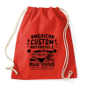 PRINTFASHION Hagyományos amerikai motor - Sportzsák, Tornazsák - Piros