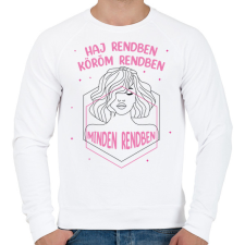 PRINTFASHION Haj rendben - Fodrász - Férfi pulóver - Fehér férfi pulóver, kardigán