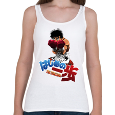 PRINTFASHION Hajime no Ippo - Női atléta - Fehér női trikó