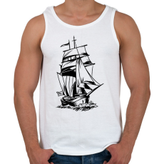 PRINTFASHION Hajó - Férfi atléta - Fehér