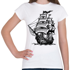 PRINTFASHION Hajó - Női póló - Fehér női póló