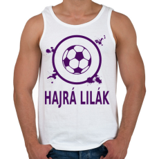 PRINTFASHION HAJRÁ LILÁK - Férfi atléta - Fehér