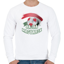 PRINTFASHION Hajrá magyarok - Férfi pulóver - Fehér férfi pulóver, kardigán