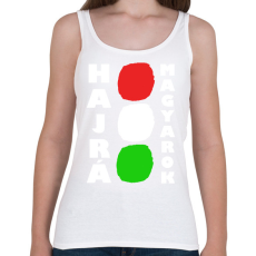 PRINTFASHION Hajrá Magyarok! - Női atléta - Fehér