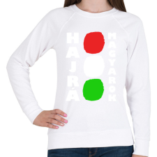 PRINTFASHION Hajrá Magyarok! - Női pulóver - Fehér női pulóver, kardigán