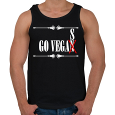 PRINTFASHION Hajrá Vega(n)s - Férfi atléta - Fekete