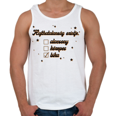 PRINTFASHION Hajthatatlanság szintje - Férfi atléta - Fehér