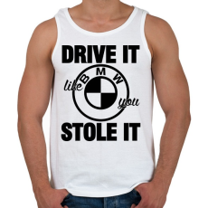 PRINTFASHION Hajtsd úgy, mintha loptad volna - Férfi atléta - Fehér