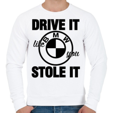 PRINTFASHION Hajtsd úgy, mintha loptad volna - Férfi pulóver - Fehér férfi pulóver, kardigán