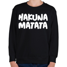 PRINTFASHION HAKUNA MATATA - Gyerek pulóver - Fekete gyerek pulóver, kardigán