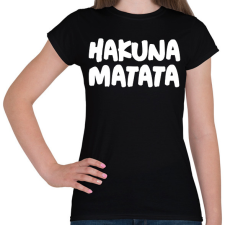 PRINTFASHION HAKUNA MATATA - Női póló - Fekete női póló