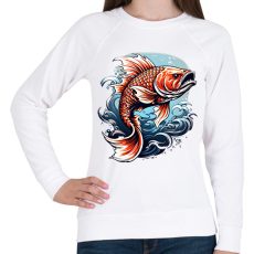 PRINTFASHION hal 2 - Női pulóver - Fehér