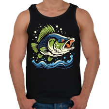 PRINTFASHION Hal - Férfi atléta - Fekete atléta, trikó