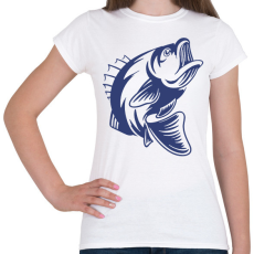 PRINTFASHION Hal/Fish - Női póló - Fehér