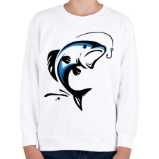 PRINTFASHION hal - Gyerek pulóver - Fehér