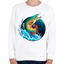 PRINTFASHION Hal - Gyerek pulóver - Fehér gyerek pulóver, kardigán