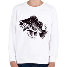 PRINTFASHION hal - Gyerek pulóver - Fehér