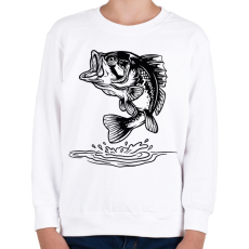 PRINTFASHION hal - Gyerek pulóver - Fehér