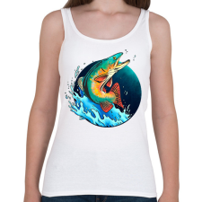 PRINTFASHION Hal - Női atléta - Fehér női trikó