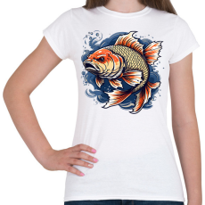 PRINTFASHION hal - Női póló - Fehér
